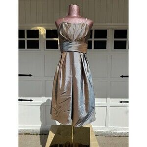 NWT Da Vinci Dress Sz10 Copper 60085 Bridal Prom New Years Lined Mini Pockets